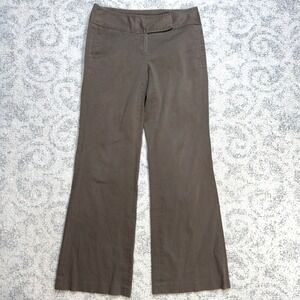 Laundry by Shelli Segal Womens Pants Size 8 Brown Wide‎ Leg Mid Rise Relaxed